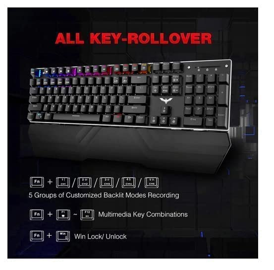 Havit KB389L Mechanical Keyboard and Mouse Combo RGB Gaming 104